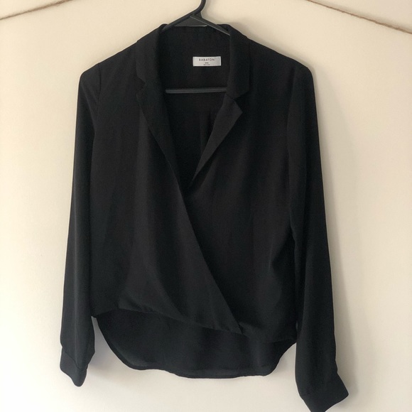 BABATON Aritiza Brett Black Blouse - Picture 3 of 6